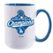 15oz White Mug with Inner Color, MLB World Series, 2025, Sublimation, Los Angeles Dodgers